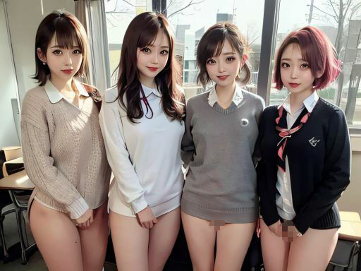 制服美少女シリーズ 〜美少女ギャル全裸で大集合!〜