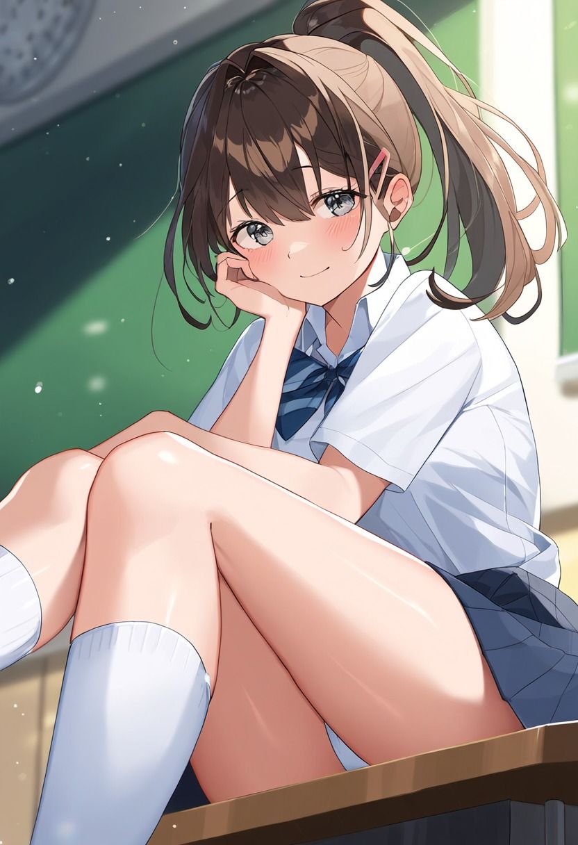 制服姿女子校生 パンチラ500枚イラスト集