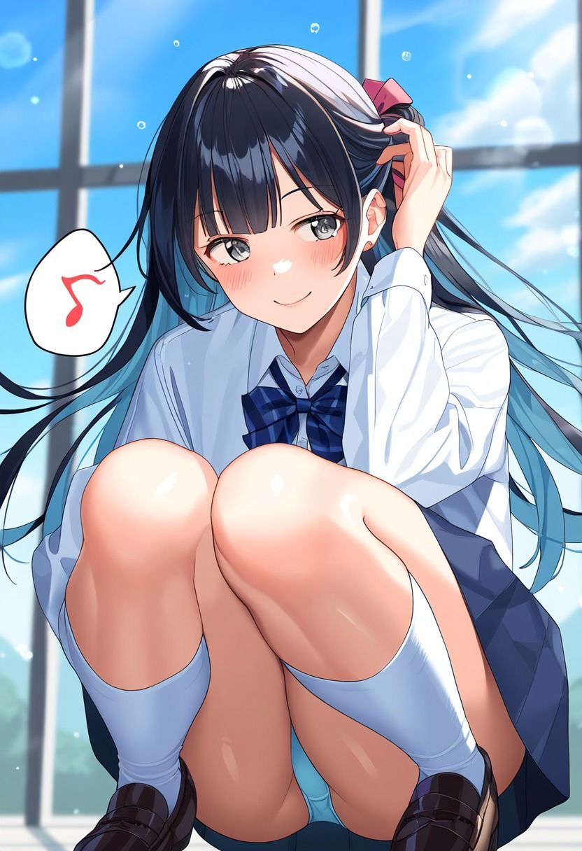 制服姿女子校生 パンチラ500枚イラスト集