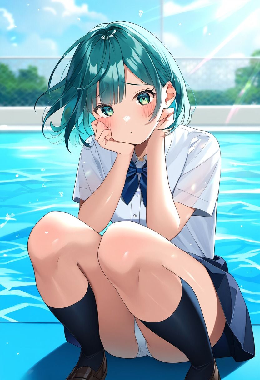 制服姿女子校生 パンチラ500枚イラスト集