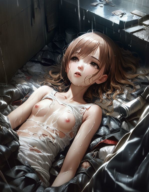 都市の裏側路地裏に捨てられた少女