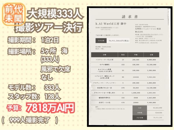 「人類史上初!前代未聞の333人!大学1年新入生18歳と19歳!第3弾「クラスで1番の女の子の裸だけが拝める」Xデー到来!!」