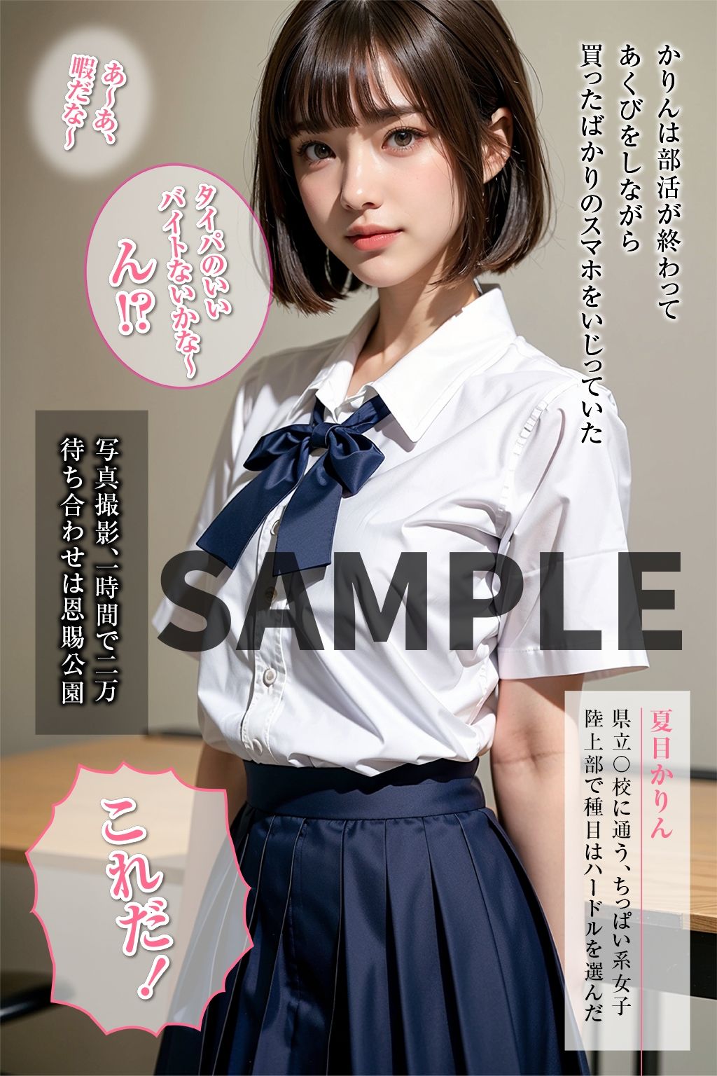 【セリフ付】ちっぱい系女子〇生かりんちゃん 睡眠姦&野外撮影で「イグイグイグぅぅぅ」