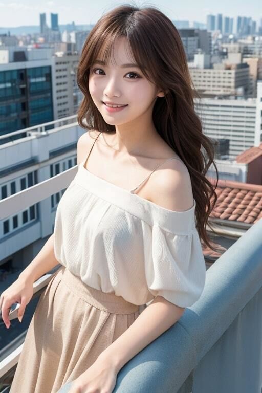 AI生成美女写真集 vol29 屋上美女