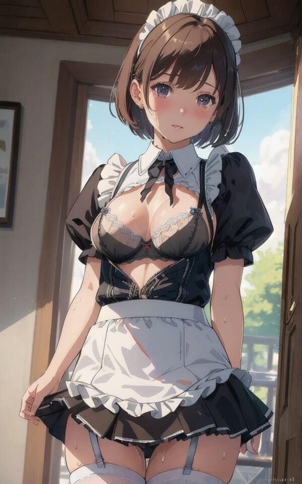 メイド美女 下着姿でおもてなし