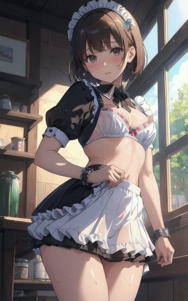 メイド美女 下着姿でおもてなし