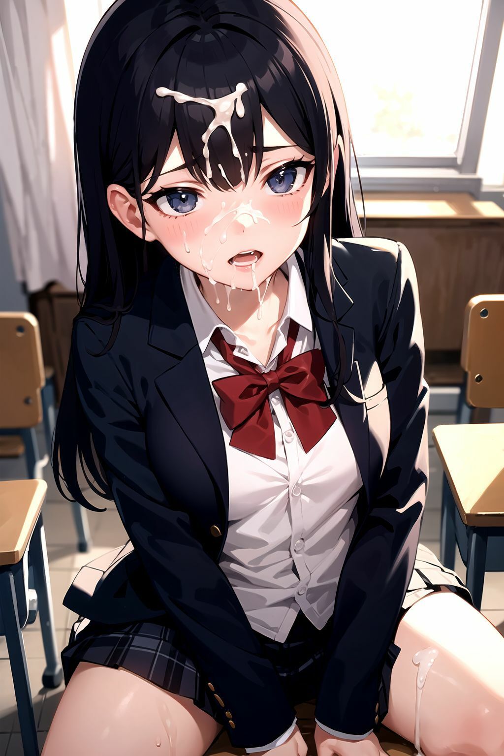 制服女子校生顔射100枚