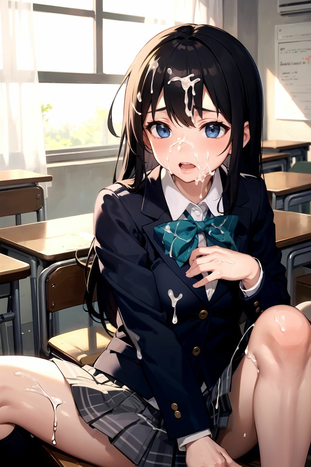 制服女子校生顔射100枚