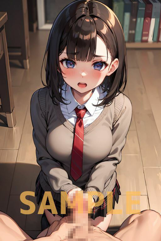 困り顔JKのセンズリ鑑賞