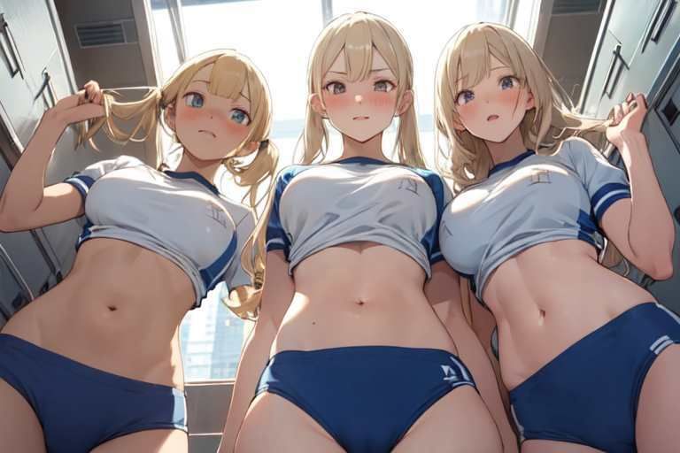 【微エロ】見上げるブルマ(ハイレグブルマ・ローアングル)【総枚数161枚】
