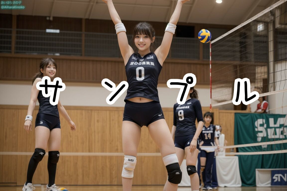 むちむち美人バレー選手にワキと太ももを見せつけられる集