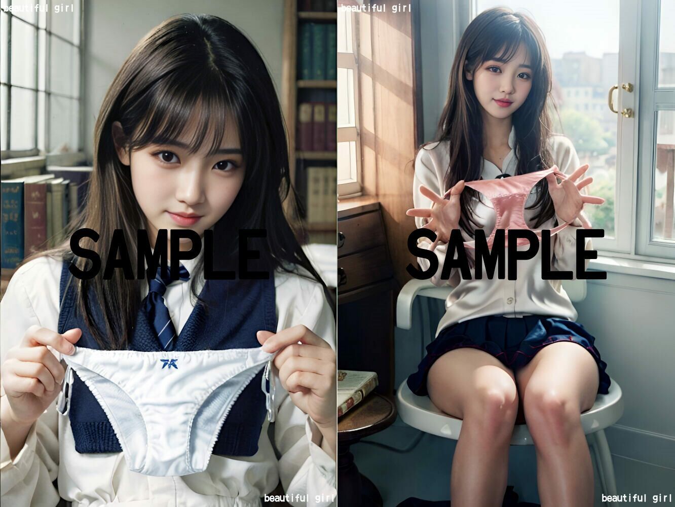 【オナニー音声付】図書館のアルバイト大学生に脱ぎたてパンティを見せてもらった