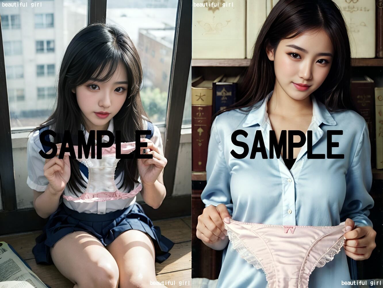 【オナニー音声付】図書館のアルバイト大学生に脱ぎたてパンティを見せてもらった