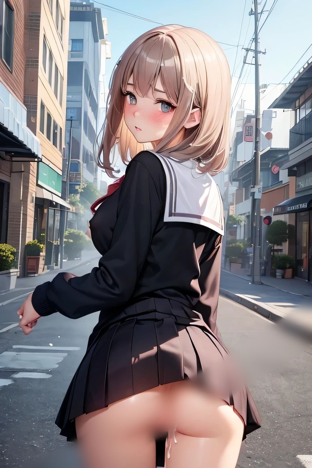 中出し放題 痴女ハーレム 通学路編