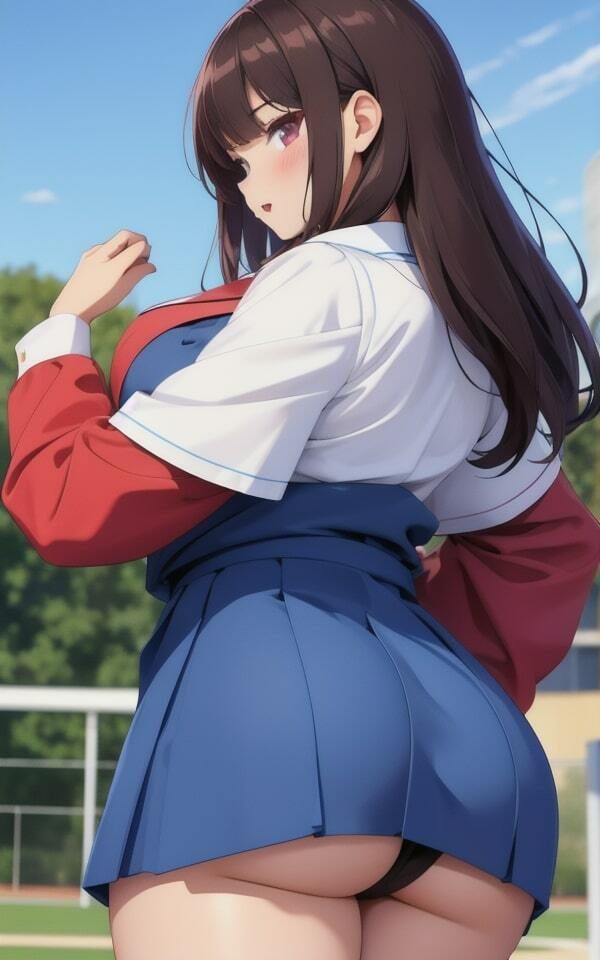 魅惑のデカ尻で誘惑してくる淫乱JK記録97枚