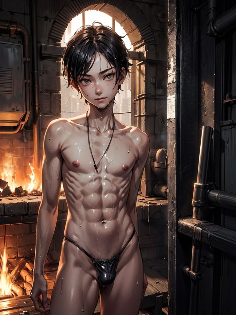 鍛冶屋アルバイトのビキニ美少年vol.1