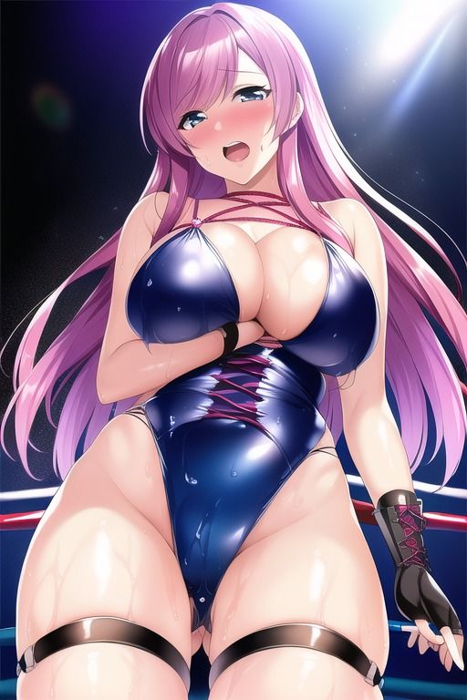 リングでいじめられるお姉さん