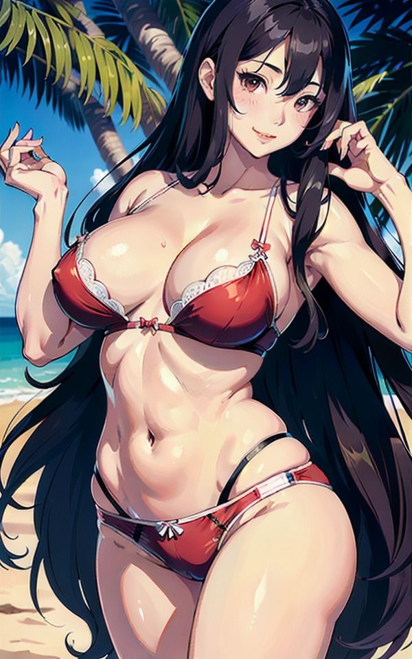 誘う巨乳ランジェリー美女