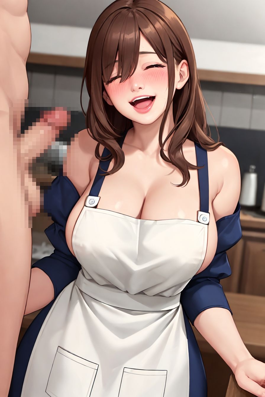 裸エプロン?新妻?不倫