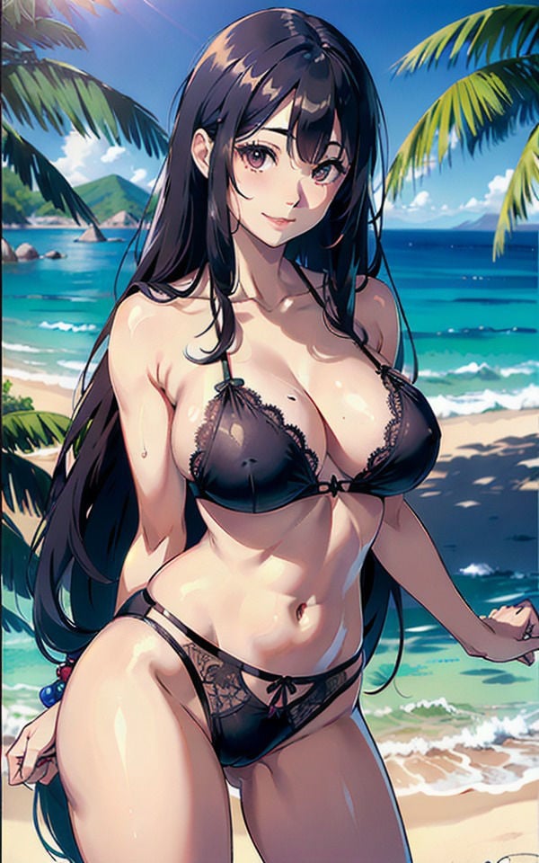 巨乳すぎる海辺の美女たちHな秘密