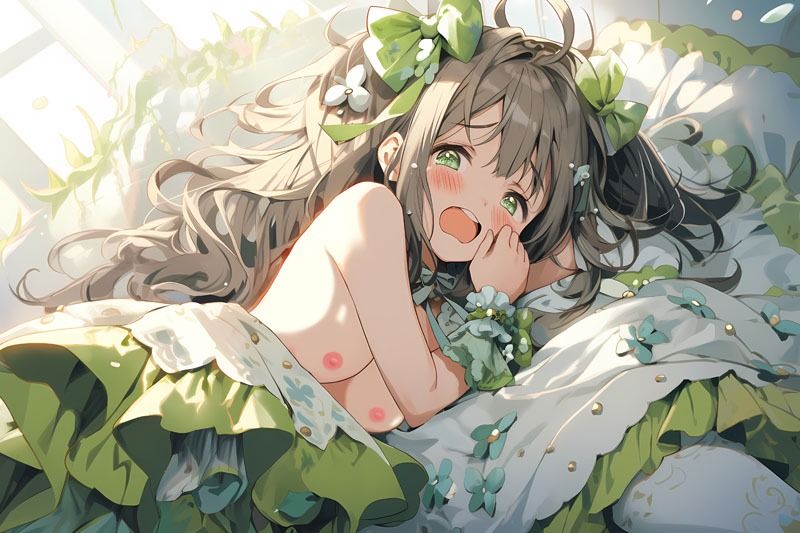 ドレス美少女17 おっぱいがポロリ