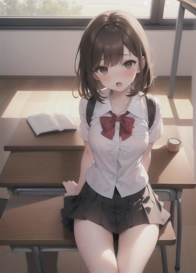 学生制服ノーパン
