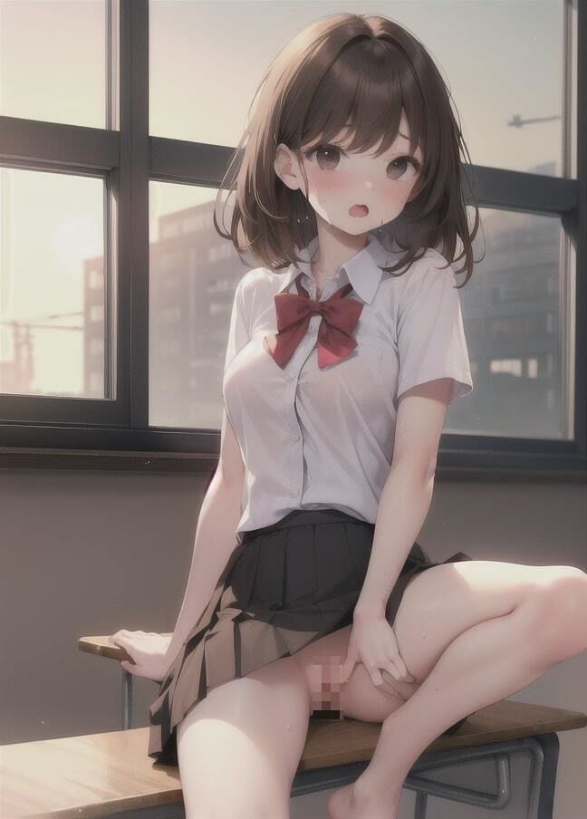 学生制服ノーパン