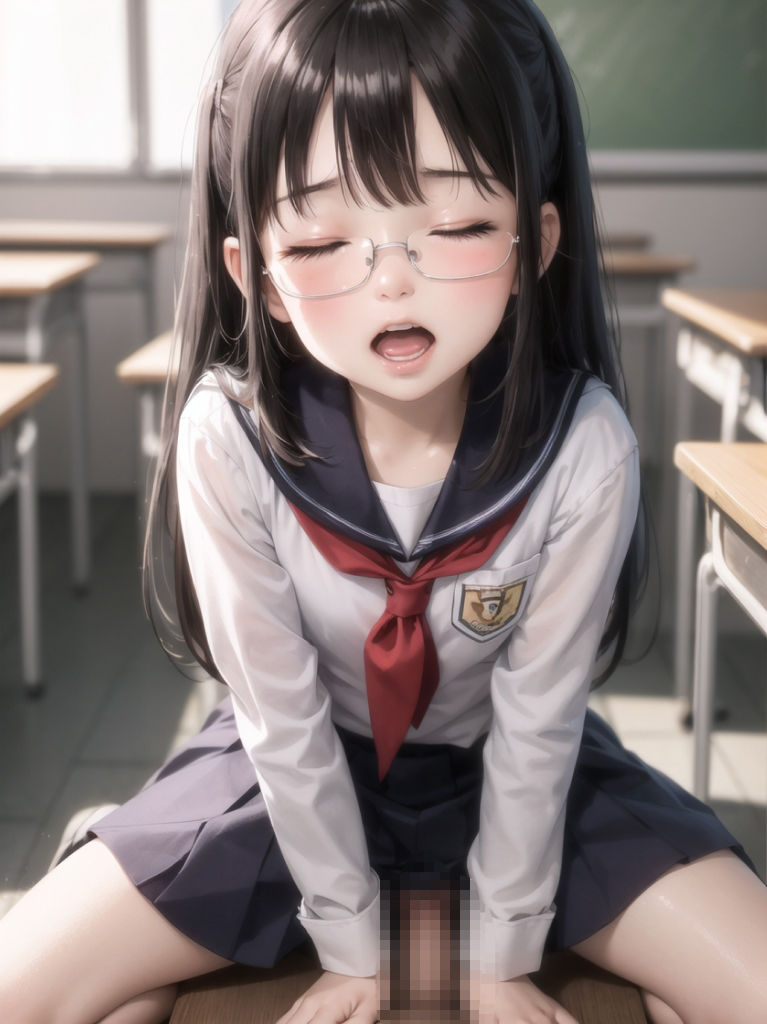 放課後の教室で性教育の授業