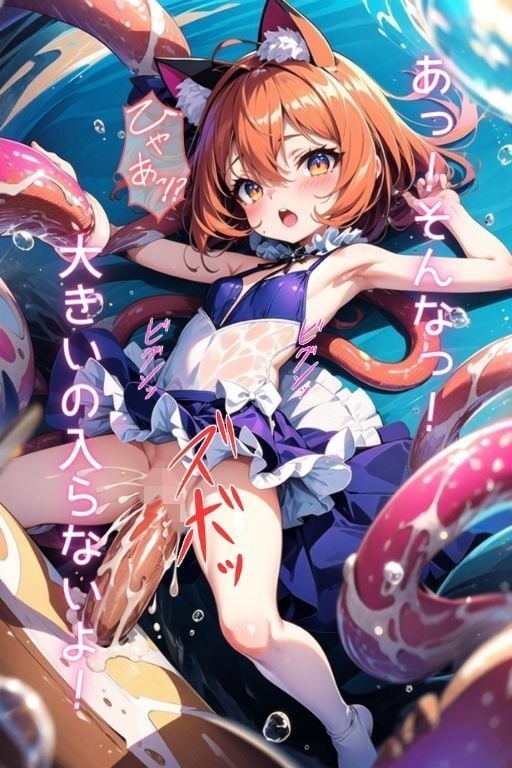 猫耳少女 触手に敗北