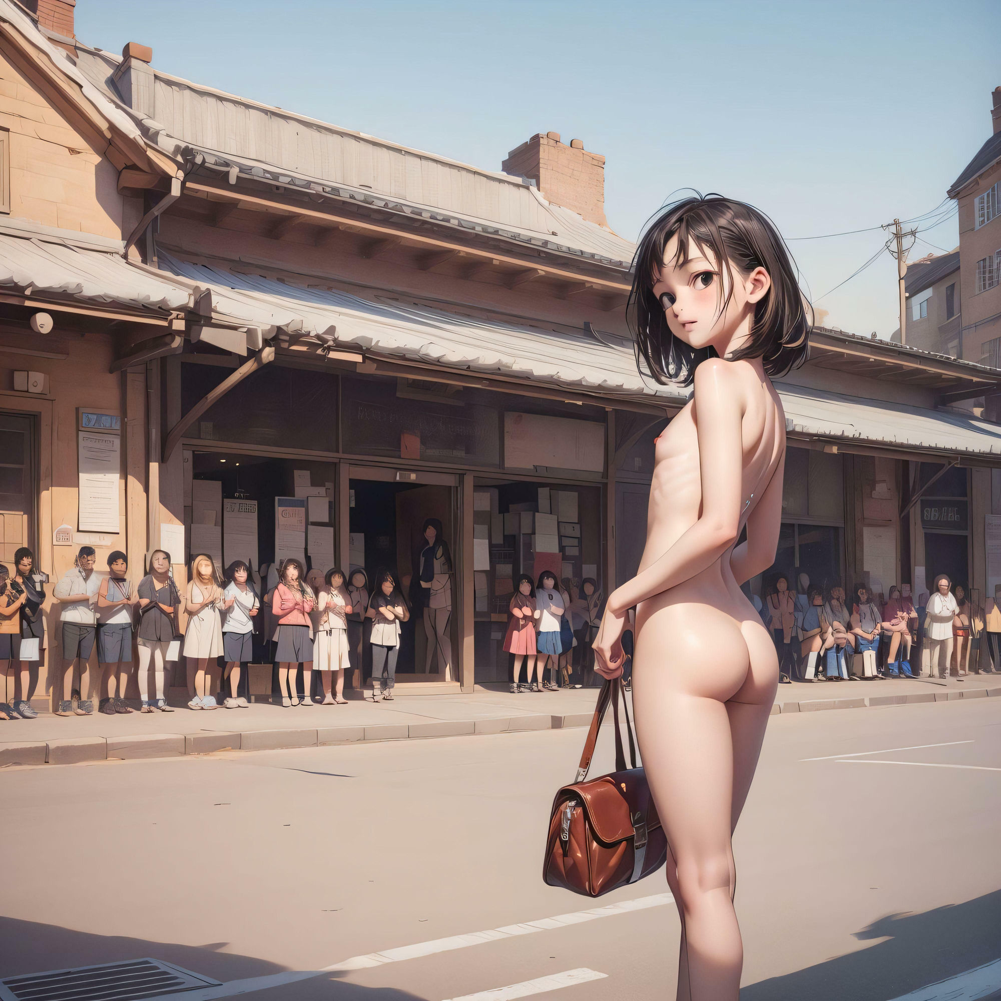 ちっぱい童顔激やば露出