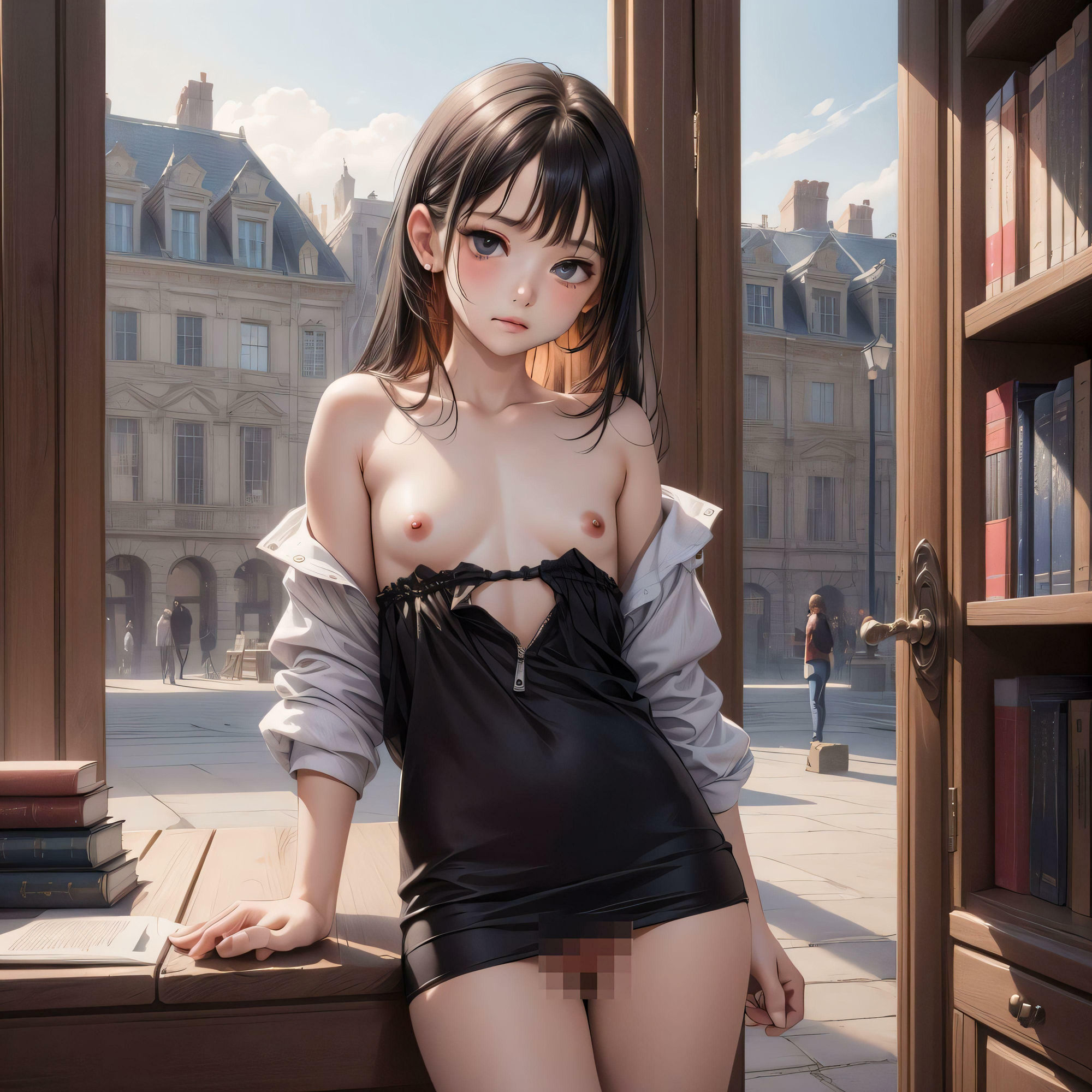 ちっぱい童顔激やば露出
