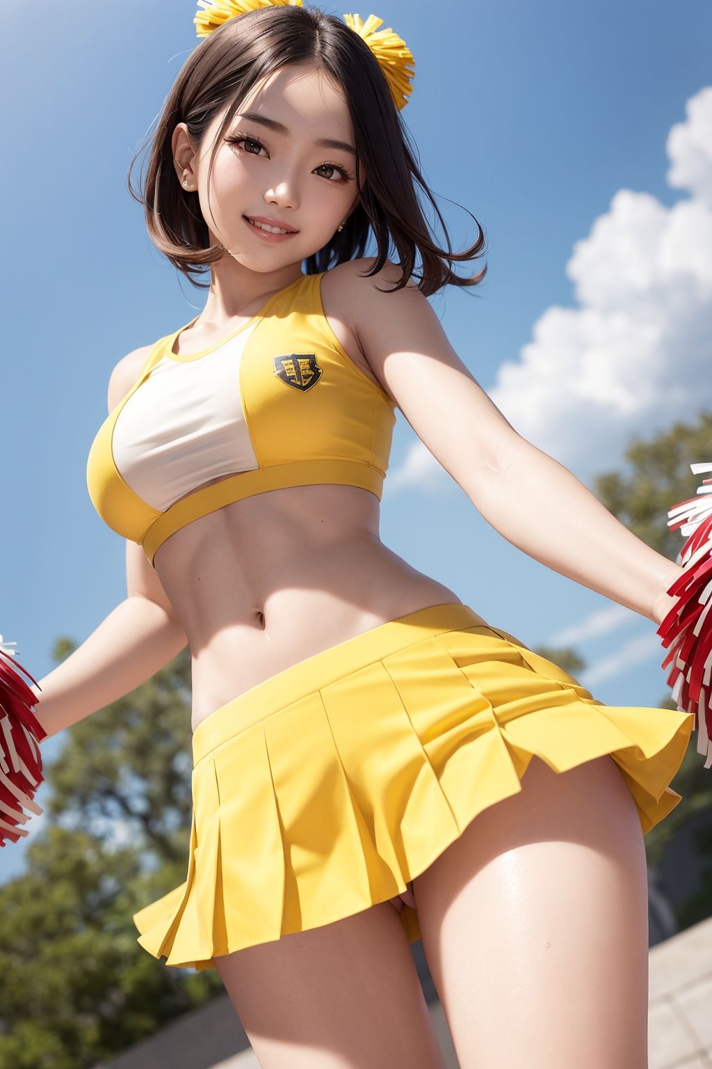 AI美女のチアガール画像集2