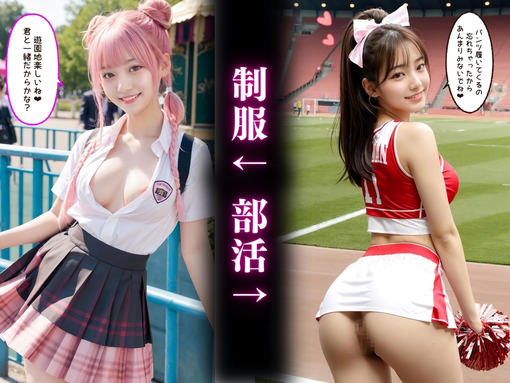 君は制服美女と部活美女どっちが好き?【4K高画質】