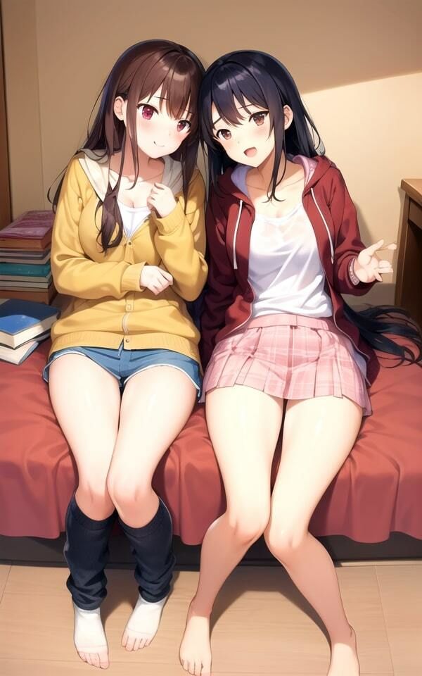 淫らなJKが部屋の中でイチャイチャ写真集85枚