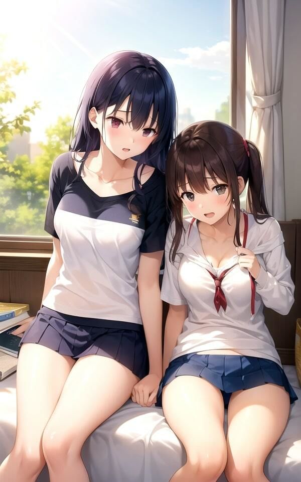 淫らなJKが部屋の中でイチャイチャ写真集85枚