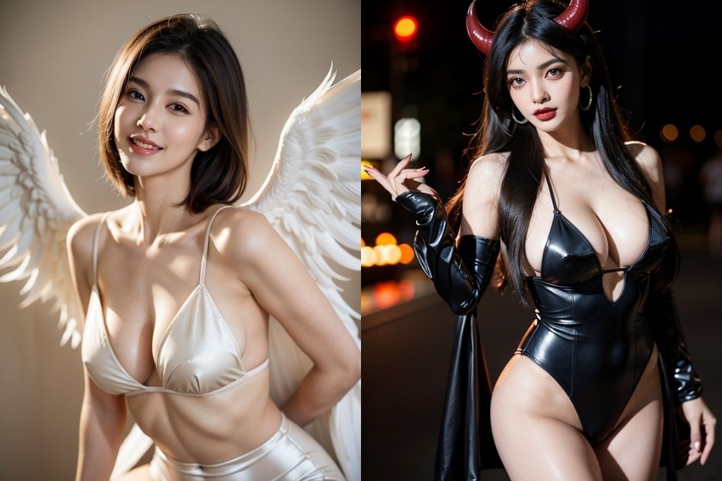 巨乳天使と巨乳悪魔vol1