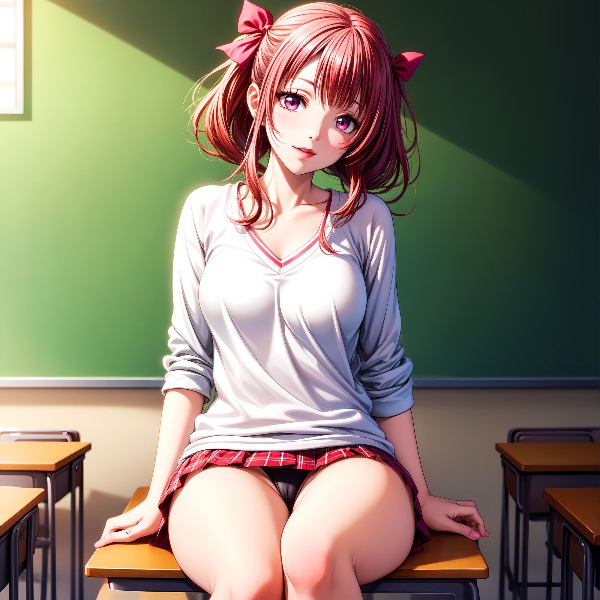 AIイラスト集001/女子学生との放課後/01