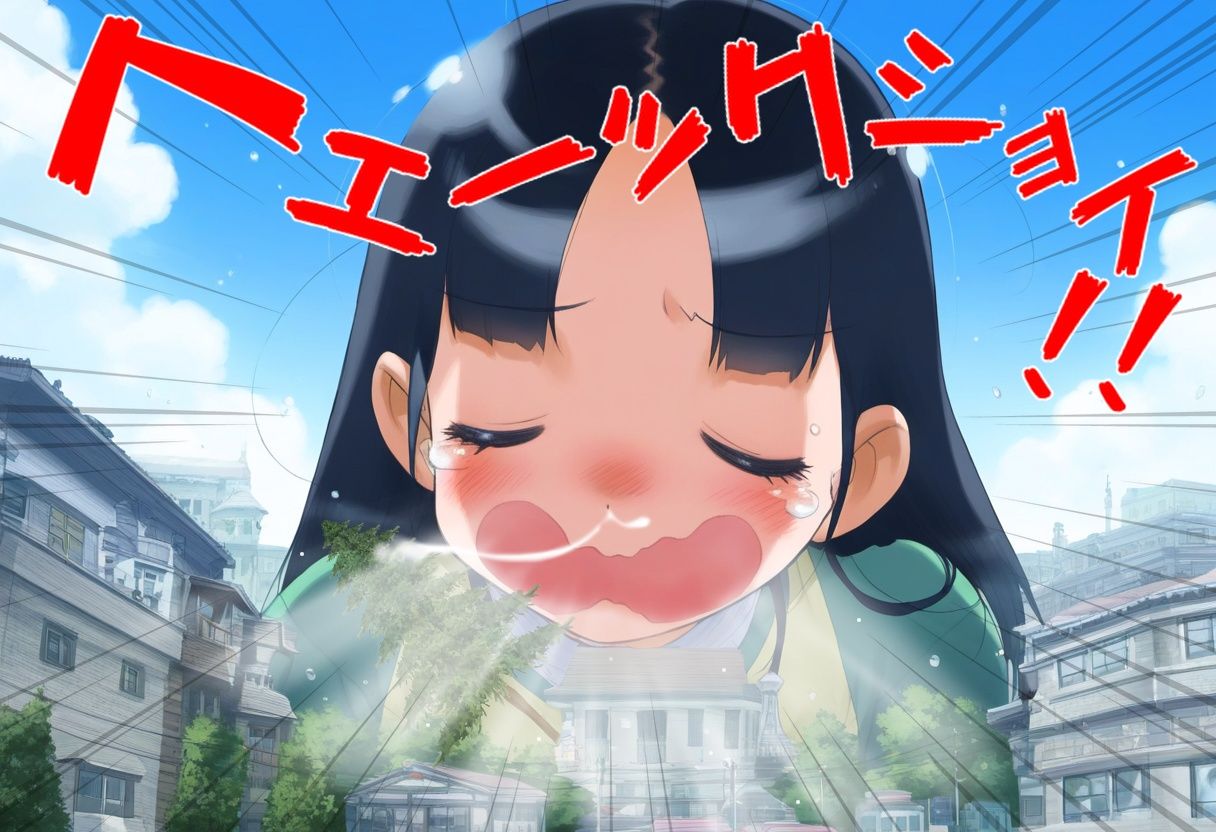 巨大娘くしゃみ集/ Giantess Sneeze collection