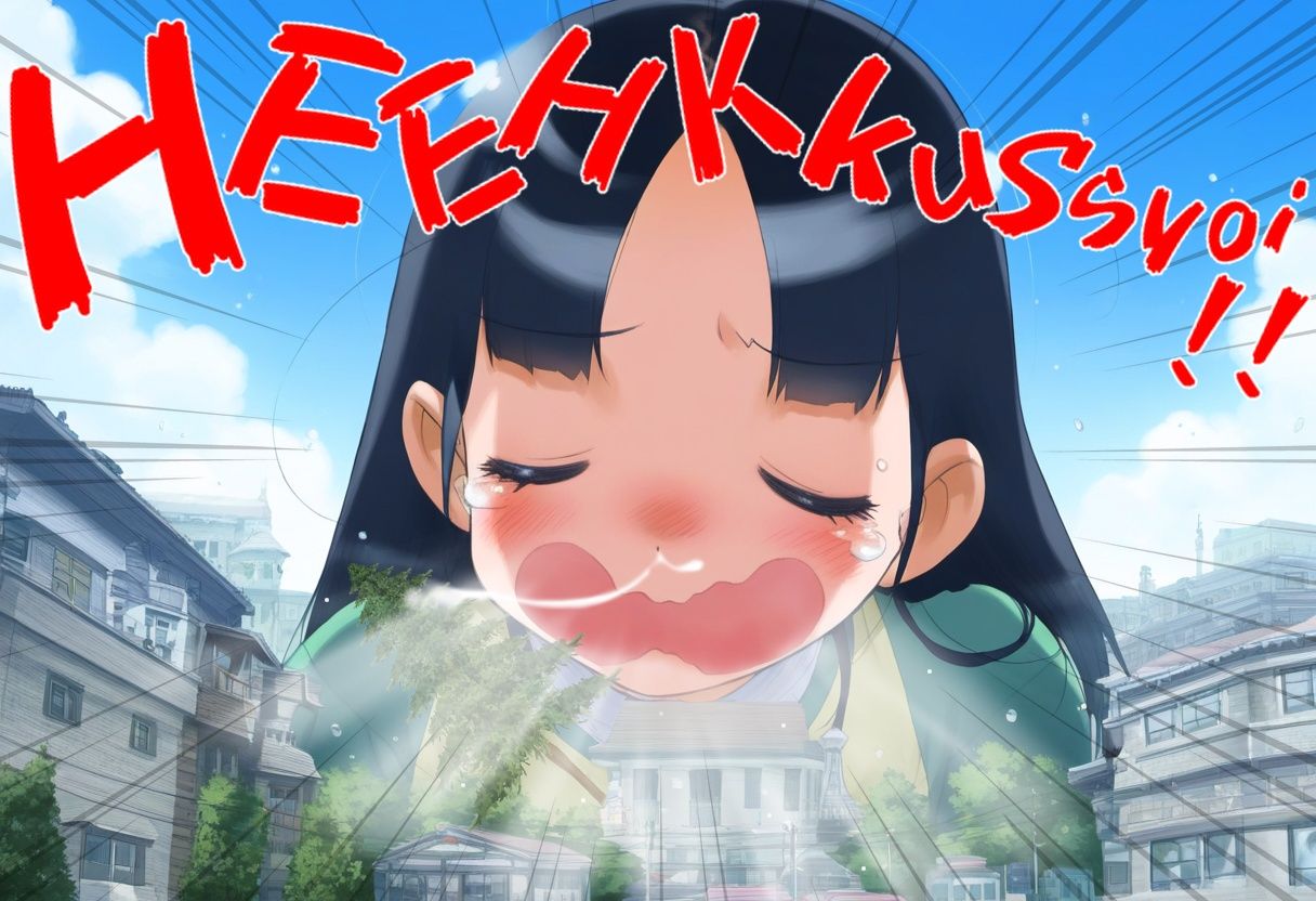 巨大娘くしゃみ集/ Giantess Sneeze collection