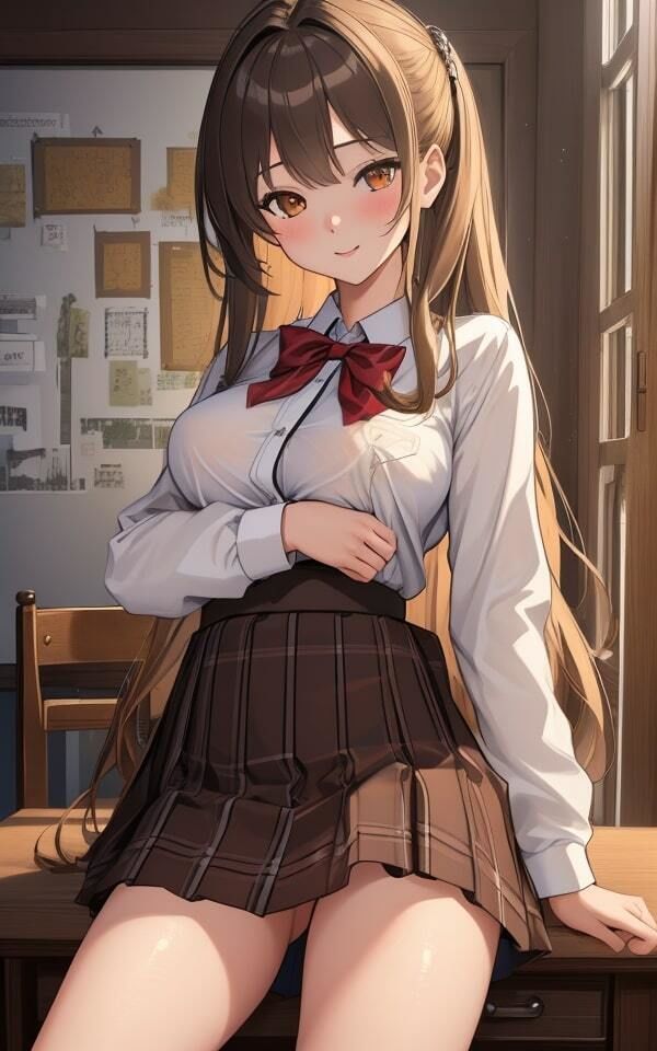 制服好きの彼女がまた制服を着て誘惑してくる