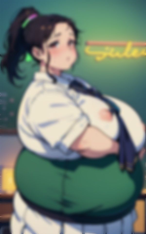 デブの制服JK!はち切れそうなデカ尻と爆乳で男子生徒の注目に・・・ヤリマンだった