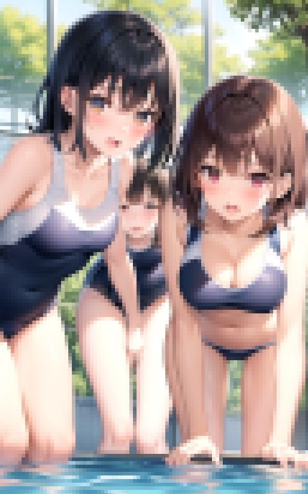 教育実習生が巨根と聞きつけ求愛ハーレム4Pを仕掛ける学園一美少女トリオ