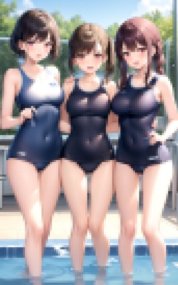 教育実習生が巨根と聞きつけ求愛ハーレム4Pを仕掛ける学園一美少女トリオ