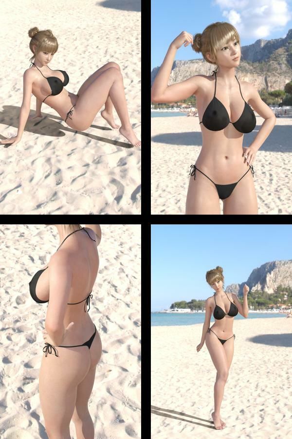 【＋All】『理想の彼女を3DCGで作ります』から生まれたバーチャルアイドル「一ノ瀬廻里（いちのせめぐり）」のグラドル撮影風写真集:Gradol_88