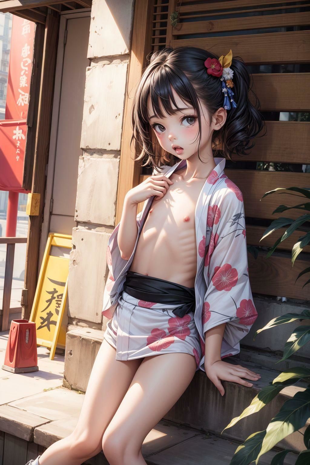 ちっぱい露出浴衣紀行
