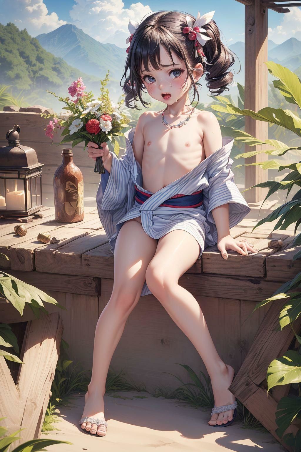 ちっぱい露出浴衣紀行