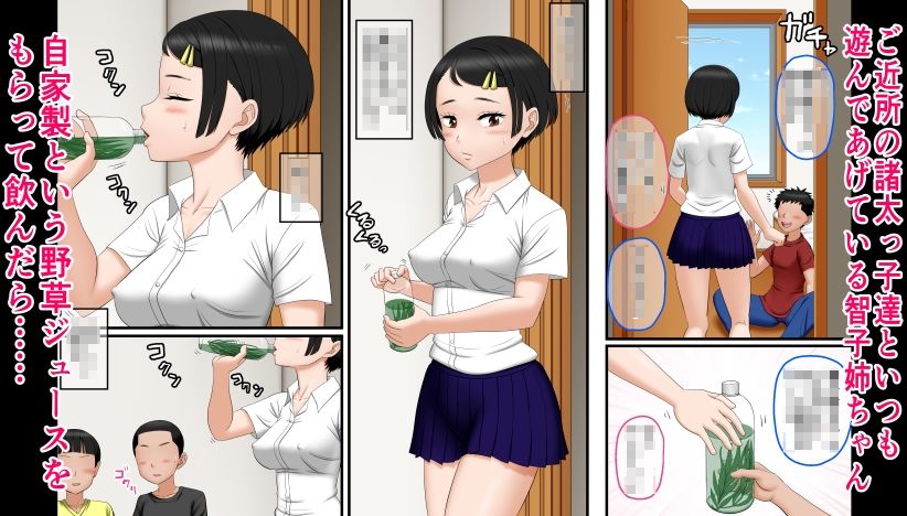 キメセク?調教〜智子姉ちゃんが「ご近所の諸太の間で有名なおねいちゃん♪」になった時の話〜の動く漫画と動かない漫画セット