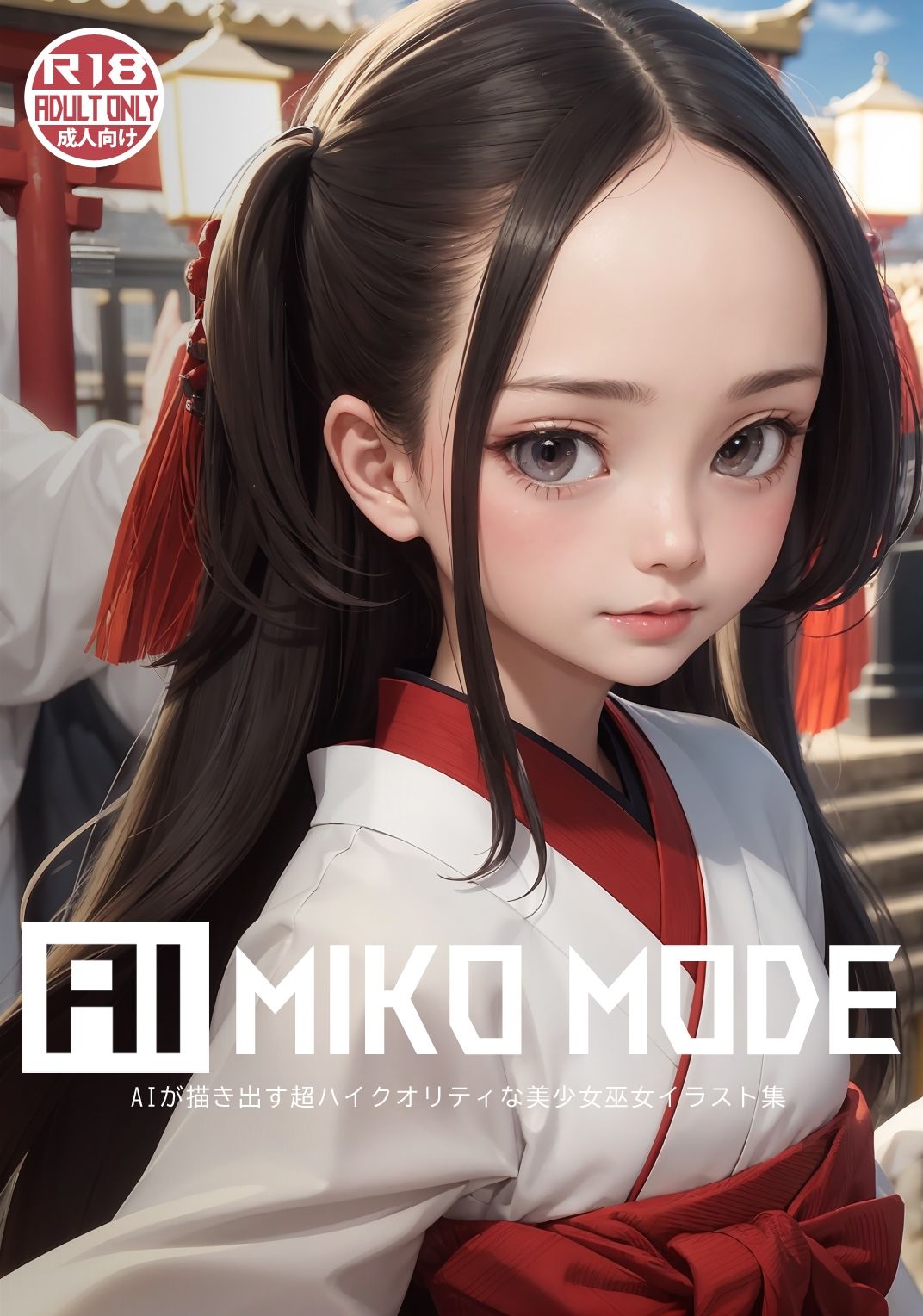 【巫女&サンタ美少女AIイラスト集】AI MIKO & XMAS MODE【PNG233枚/PDF付】