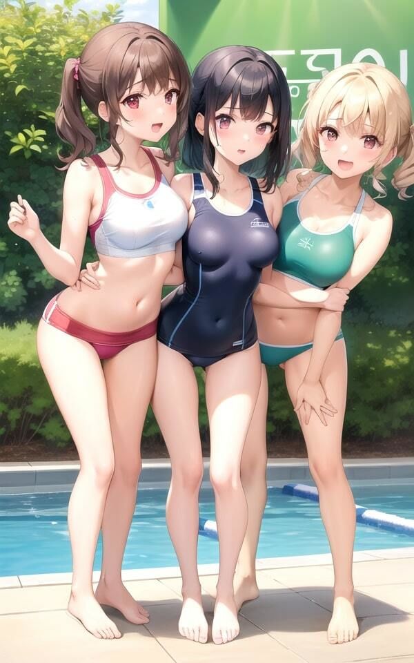 えちえち学園にエッチなカメラマンが潜入！プールの授業でJKを大胆撮影
