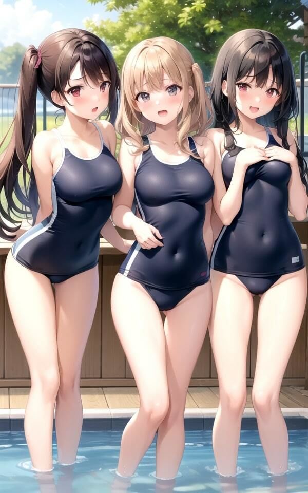 えちえち学園にエッチなカメラマンが潜入！プールの授業でJKを大胆撮影